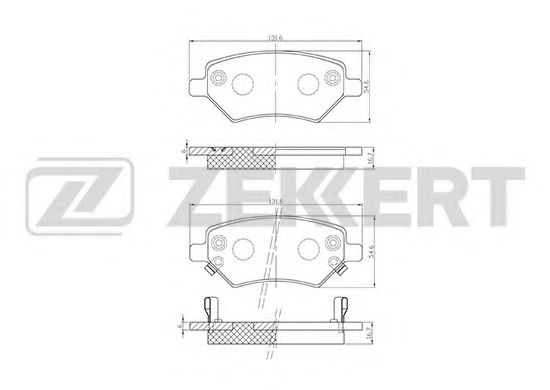 Тормозные колодки zekkert BS-1001