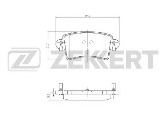 Тормозные колодки zekkert BS-1004