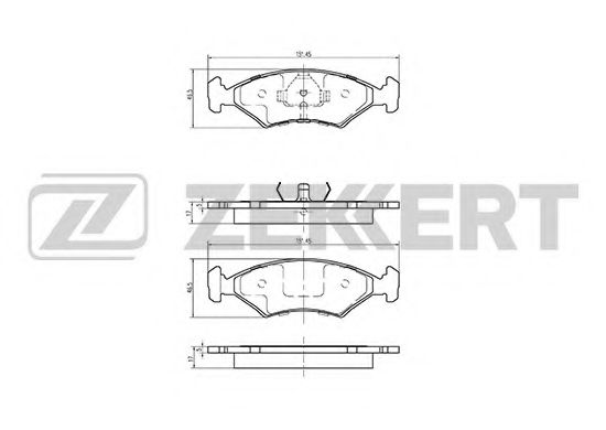 Тормозные колодки zekkert BS-1010