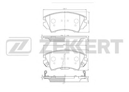 Тормозные колодки zekkert BS-1013
