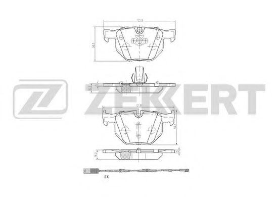 Тормозные колодки zekkert BS-1017