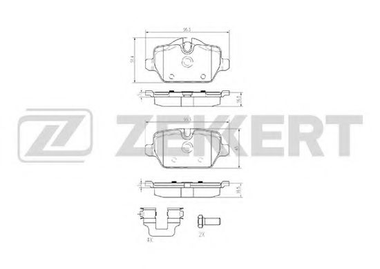 Тормозные колодки zekkert BS-1018