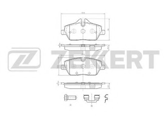 Тормозные колодки zekkert BS-1019