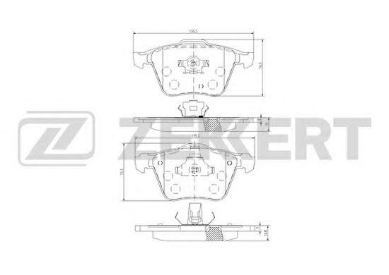 Тормозные колодки zekkert BS-1022