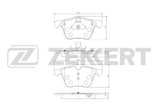 Тормозные колодки zekkert BS-1031
