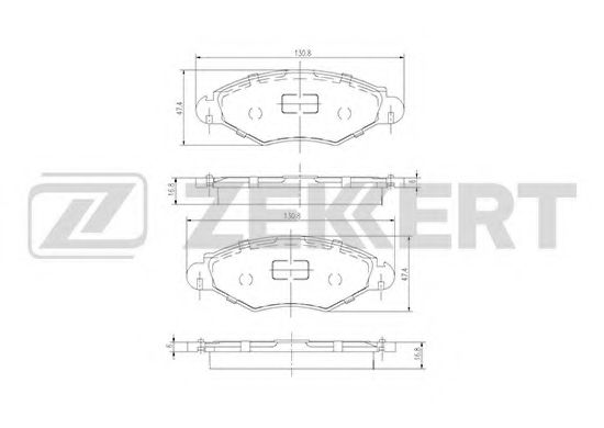 Тормозные колодки zekkert BS-1034