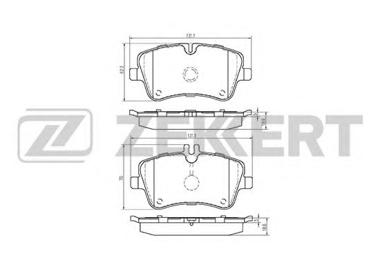 Тормозные колодки zekkert BS-1041