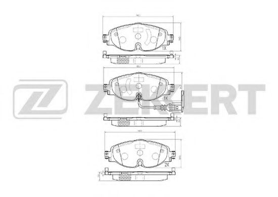 Тормозные колодки zekkert BS-1047