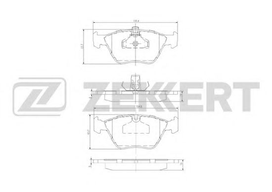 Тормозные колодки zekkert BS-1102