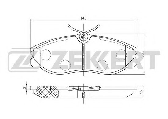 Тормозные колодки zekkert BS-1112