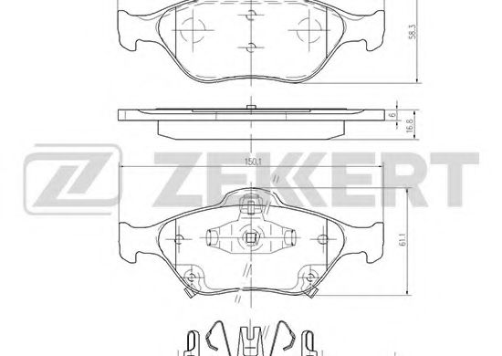 Тормозные колодки zekkert BS-1120