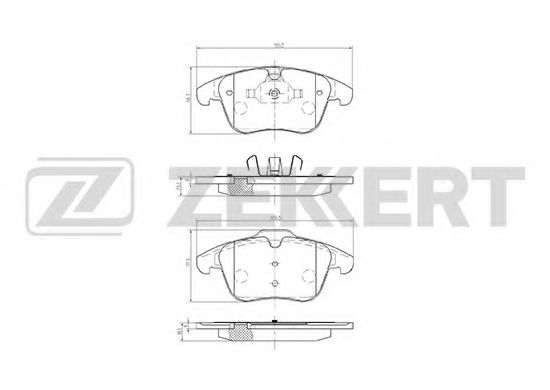 Тормозные колодки zekkert BS-1128