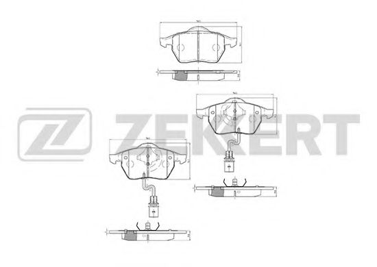 Тормозные колодки zekkert BS-1131