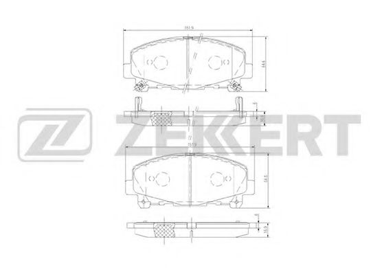 Тормозные колодки zekkert BS-1134