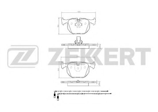 Тормозные колодки zekkert BS-1137