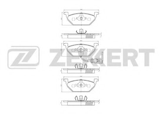 Тормозные колодки zekkert BS-1138