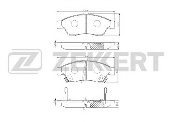 Тормозные колодки zekkert BS-1139