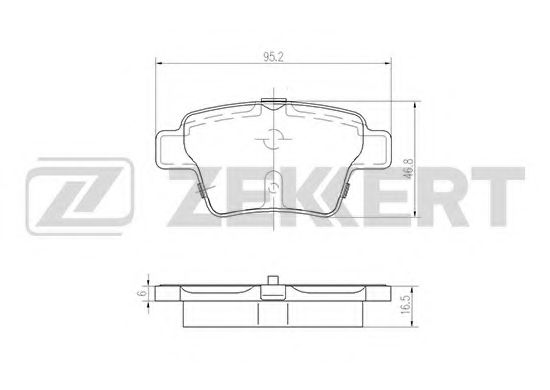 Тормозные колодки zekkert BS-1144