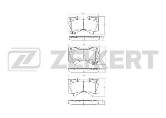 Тормозные колодки zekkert BS-1149