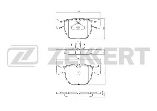 Тормозные колодки zekkert BS-1150