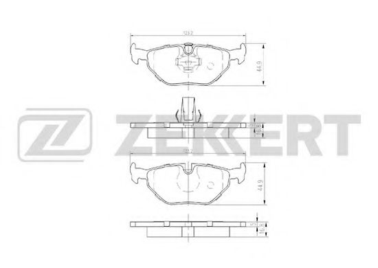Тормозные колодки zekkert BS-1155