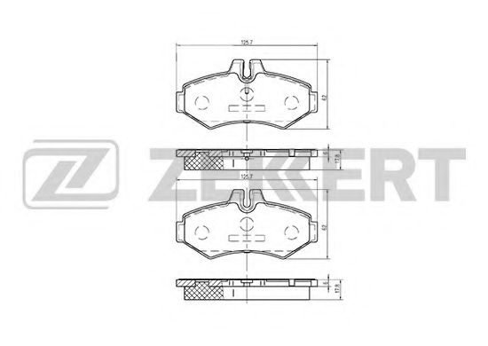 Тормозные колодки zekkert BS-1158