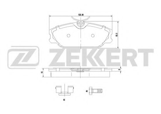 Тормозные колодки zekkert BS-1159