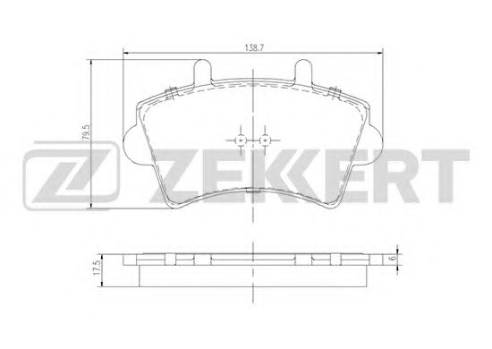 Тормозные колодки zekkert BS-1161