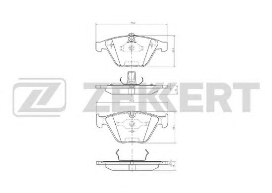 Тормозные колодки zekkert BS-1163