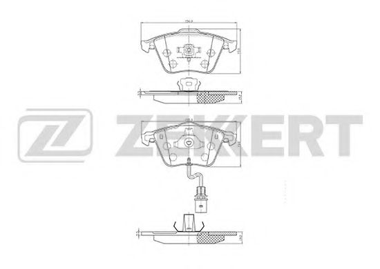 Тормозные колодки zekkert BS-1173
