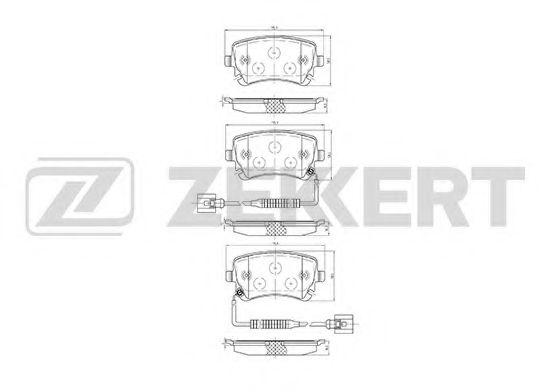 Тормозные колодки zekkert BS-1179