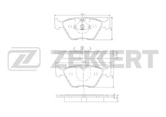 Тормозные колодки zekkert BS-1210