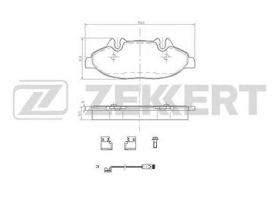 Тормозные колодки zekkert BS-1211
