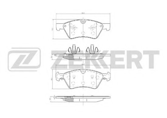 Тормозные колодки zekkert BS-1214