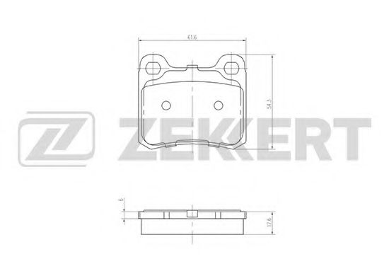 Тормозные колодки zekkert BS-1215