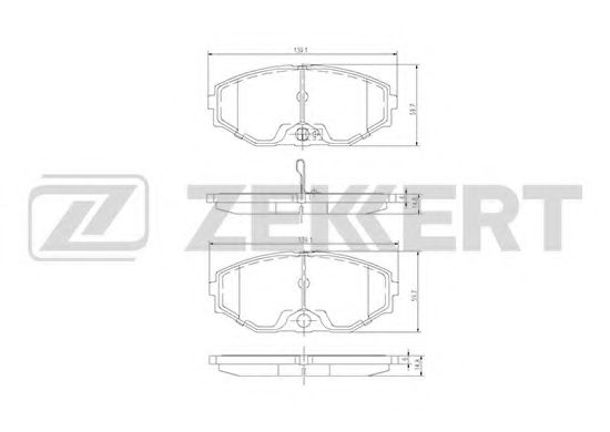 Тормозные колодки zekkert BS-1220
