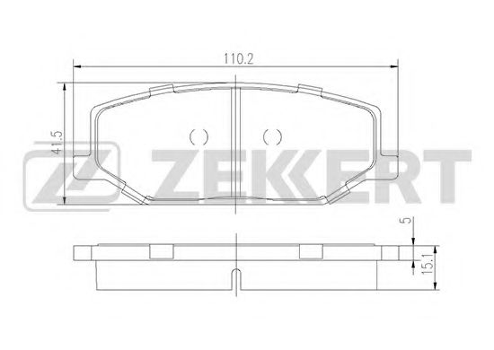 Тормозные колодки zekkert BS-1231