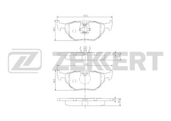 Тормозные колодки zekkert BS-1232