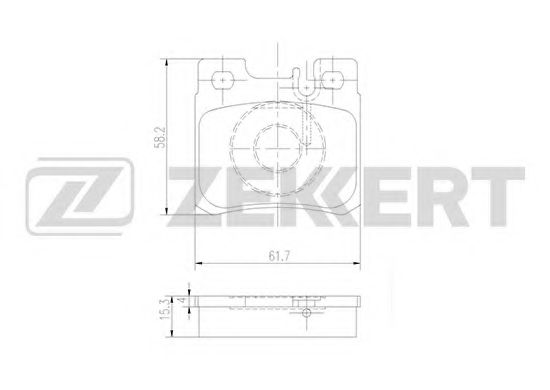Тормозные колодки zekkert BS-1233