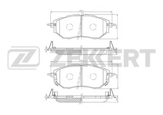 Тормозные колодки zekkert BS-1241