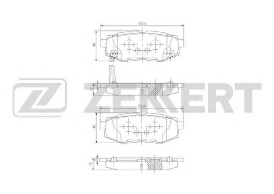 Тормозные колодки zekkert BS-1247