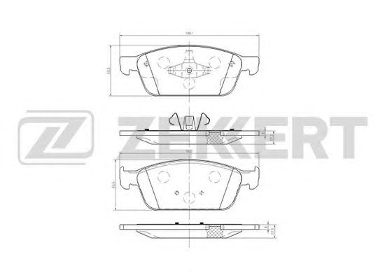 Тормозные колодки zekkert BS-1249