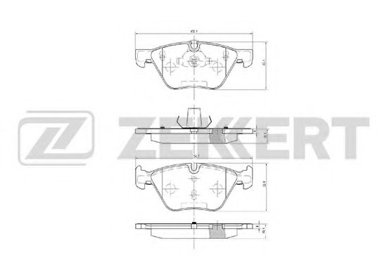 Тормозные колодки zekkert BS-1252