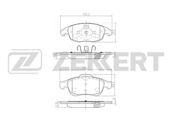 Тормозные колодки zekkert BS-1254