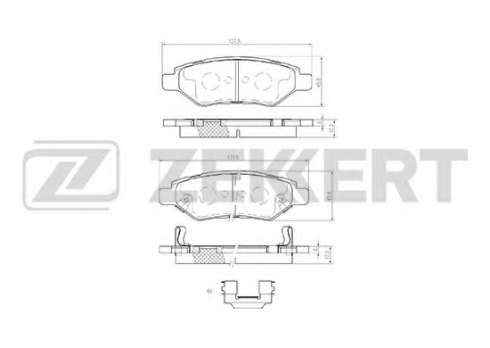 Тормозные колодки zekkert BS-1274