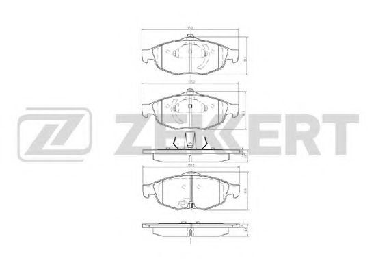 Тормозные колодки zekkert BS-1275