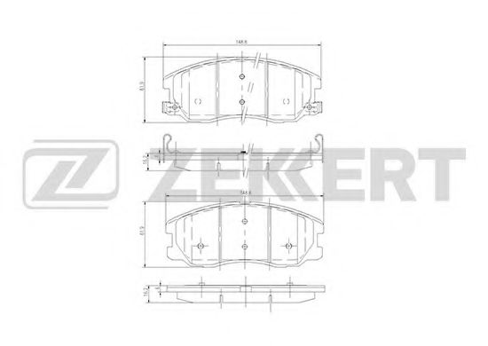 Тормозные колодки zekkert BS-1300