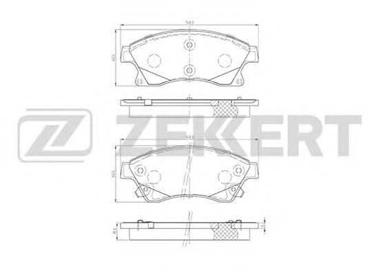 Тормозные колодки zekkert BS-1301