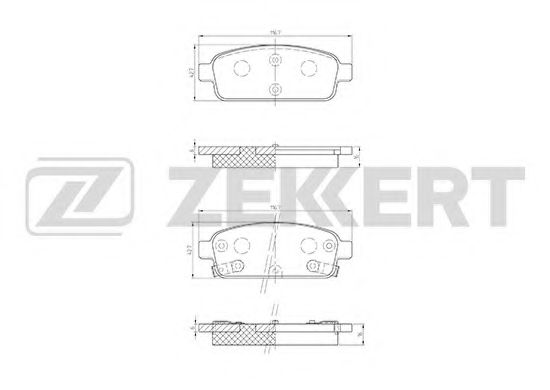 Тормозные колодки zekkert BS-1302