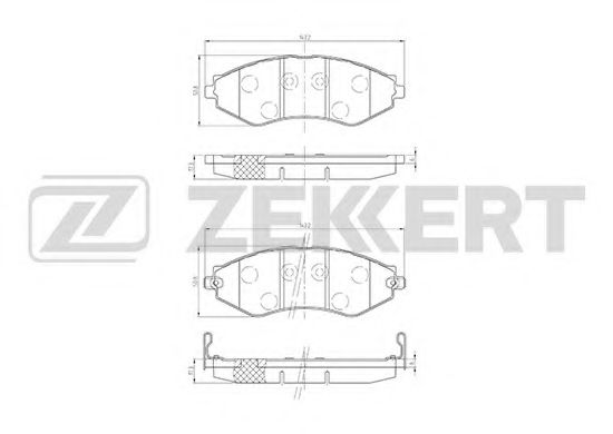Тормозные колодки zekkert BS-1309